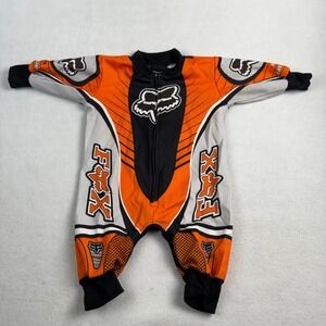 Fox Racing Ricky Carmichael 4 Infant Romper Orange Black 0/6 Months Motocross MX